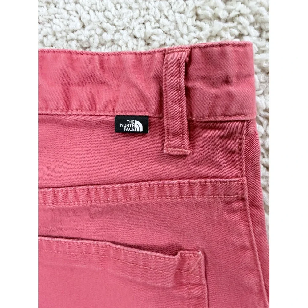 The North Face Chino Shorts Mens 32 Salmon Good Cotton Side Zip Pocket